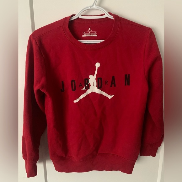 Nike Youth Red Air Jordan Sweatshirt- Medium - Picture 1 of 4